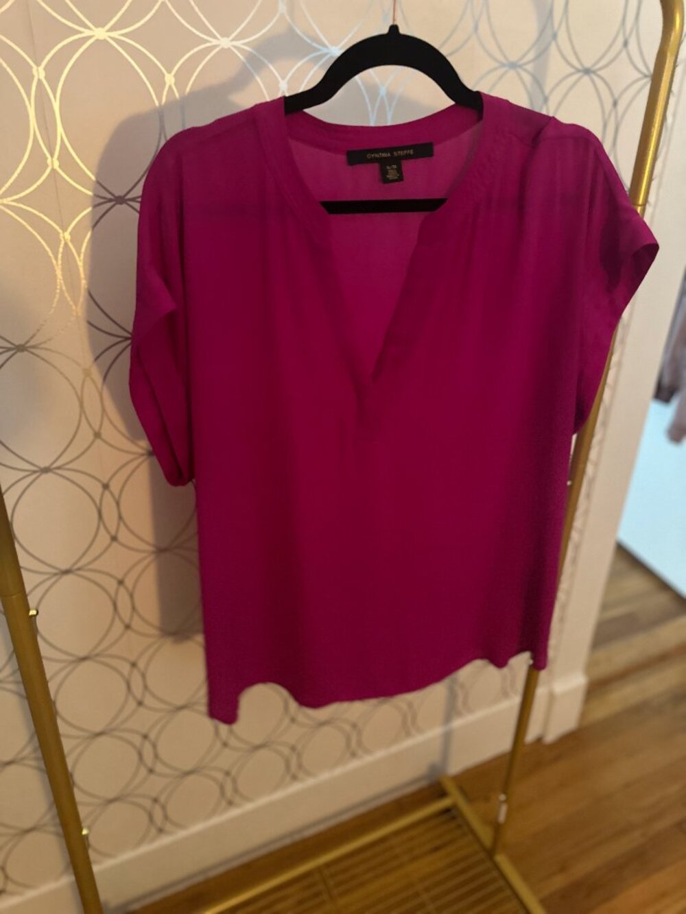 Cynthia Steffe Hot Pink Blouse — XL